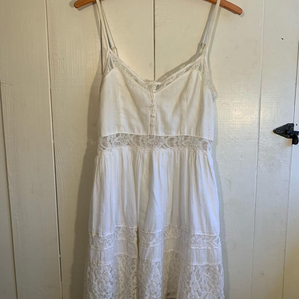 White lace sundress from Abercrombie